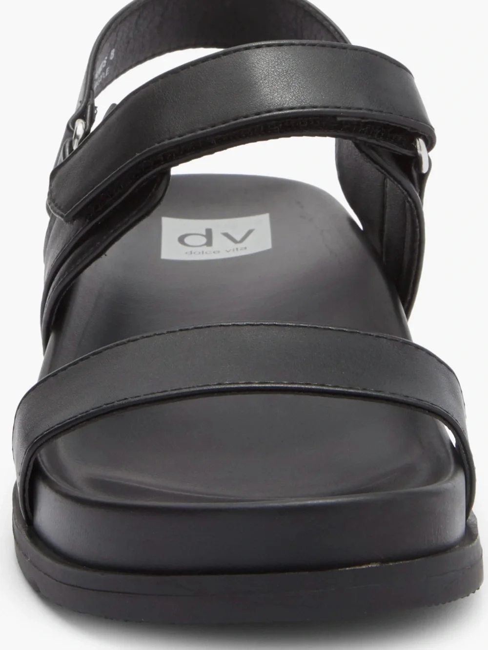 NWT Dolce Vita Black Two-Strap Platform Sandals. Size 7